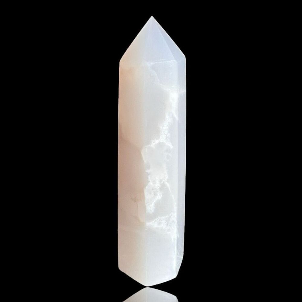 Milk Quartz Crystal Tower Meditation Stone - Picture 13 of 13